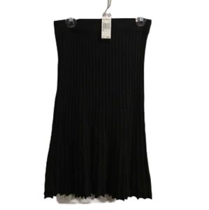 NWT Premise Black Ribbed Sweater Skirt
